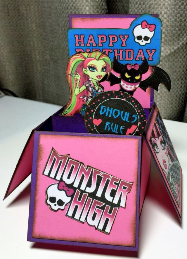 Monster High Pop Up Card